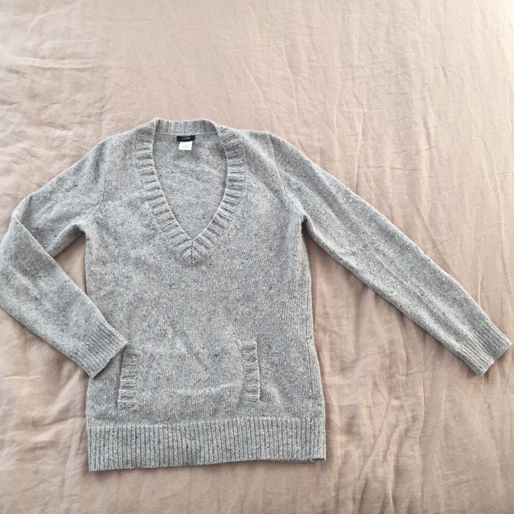 Jcrew vneck sweater, sz s